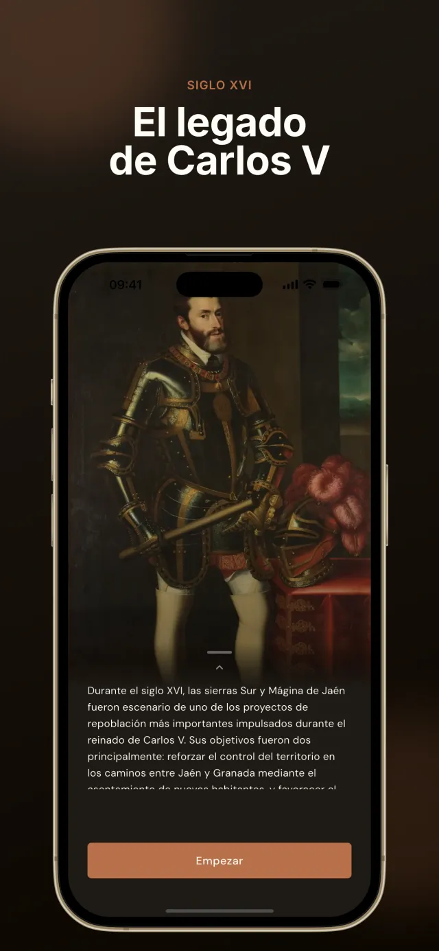 Captura de la app ProCaCi
