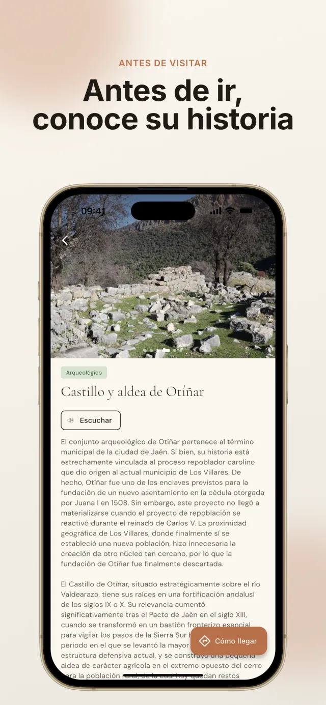Captura de la app ProCaCi